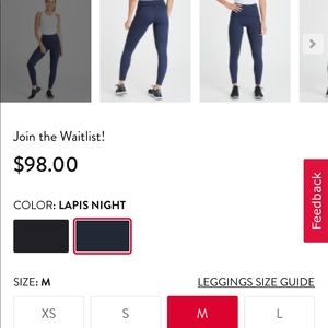 Spanx Booty Boost Active Leggings - M lapis/black
